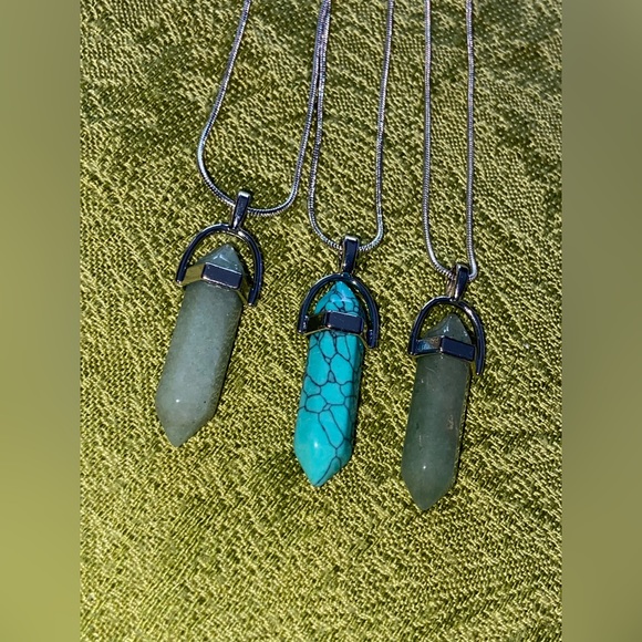 Celestial, Fun, Green & Turquoise Silver Pendant & Necklace’s- 3 Available - Picture 9 of 16